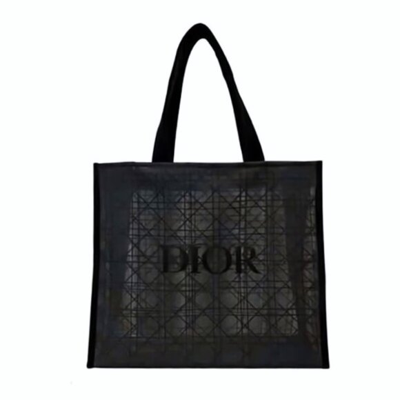 Dior Handbags - Dior Black Mesh Tote Bag + Free Beauty Sample